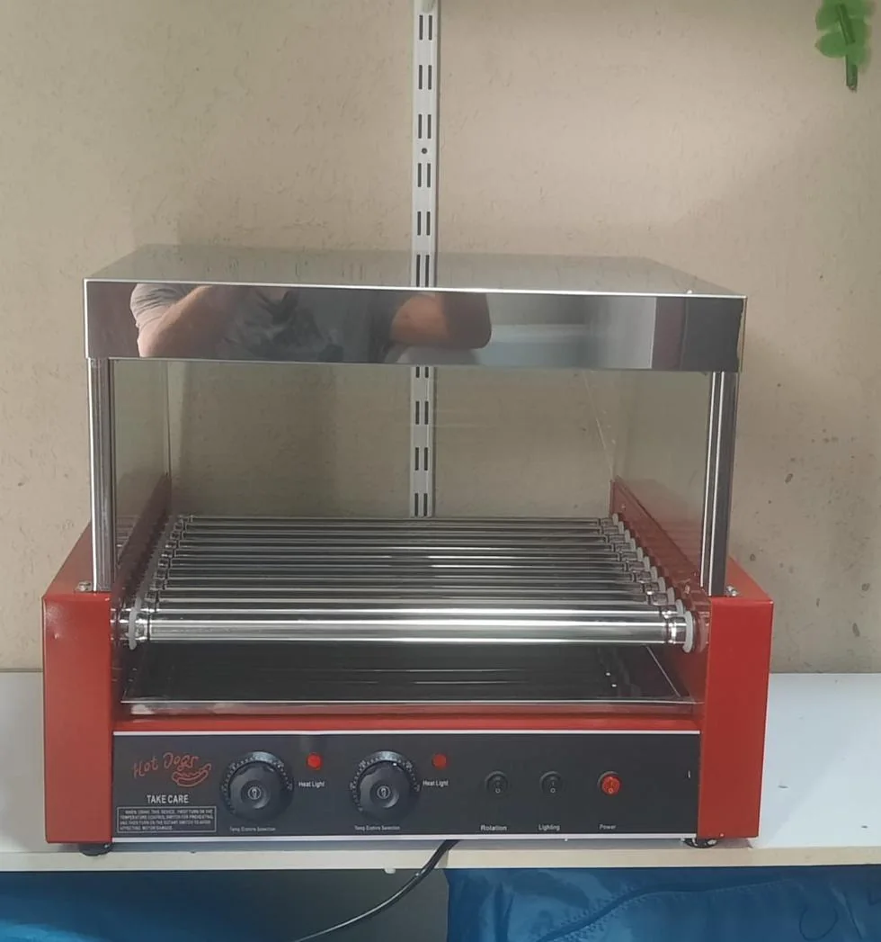 מכונת נקניקיות עם גלילי חימום